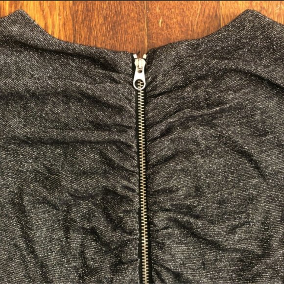 Ted Baker Long Sleeve Metallic Silver Knot Dress - Picture 6 of 10